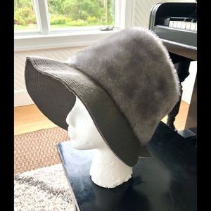 Roberta Bernays Original vintage “fur” gray hat